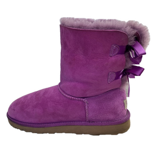 UGG Australia Bailey Bow Plumb Suede and Sheep Skin Size 6